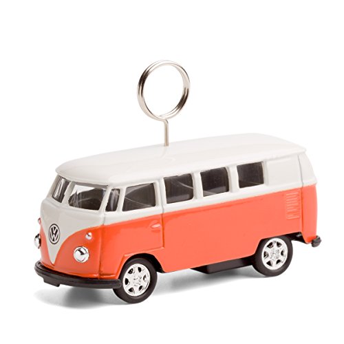 corpus delicti :: Karten- und Fotohalter kompatibel mit VW Bus/fahrbarer Tischkartenhalter für Namensschilder, Platzkarten Hochzeiten (orange) (20.2o) von corpus delicti