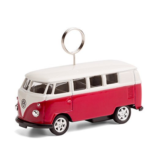 corpus delicti Foto- und Kartenhalter kompatibel mit VW Bus/fahrbarer Tischkartenhalter für Namensschilder, Platzkarten Hochzeiten (rot) (20.2r) von corpus delicti