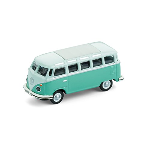 corpus delicti Magnetische Mini-Pinnwand mit Modellauto für alle Auto- und Oldtimerfans – Kultauto kompatibel mit VW Bus T1 Samba türkis von corpus delicti