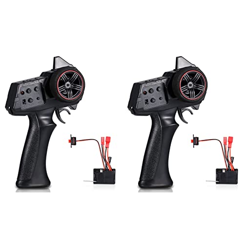 2 x AX-7S AX7S 2.4G 3CH Transmitter Fernbedienung mit 2 in 1 Empfänger ESC für D12 MN D90 MN99S MN86 von coserori