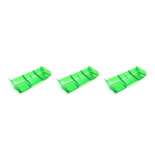 3 x 1:8 RC Cars RC Kunststoff Nylon Heckflügel für 1/8 Maßstab Nitro Elektrobetriebene Off-Road BuggyTruck Fernbedienung, Grün von coserori