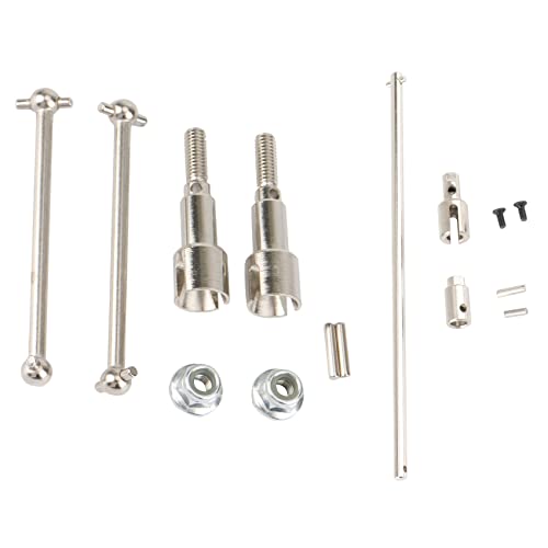 coserori 2 Set für HBX 16889 16889A 16890 16890A RC Car Parts, Metal Rear Drive Shaft Dogbone & Metal Main Axie Drive Shaft von coserori