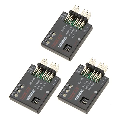 coserori 3X P1-Gyro 3-Achsen Flight Controller Stabilisator System Gyro für Fixed Flying Wing Black von coserori