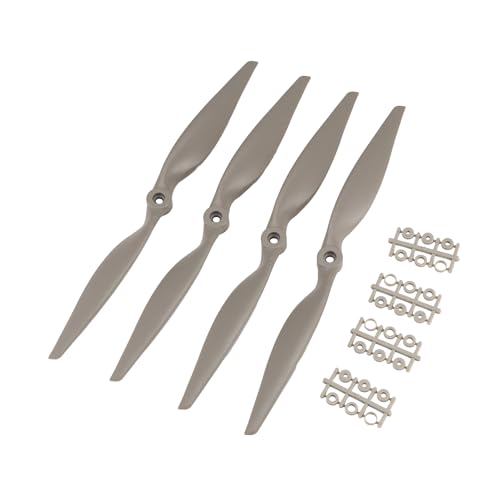 coserori 4 Stück RC Propeller CW 30,5 x 15,2 cm für Flugzeug mit Adapterringen von coserori