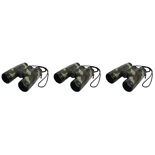 coserori Fernglas für Kinder, 4 x 31 mm Objektiv, Camouflage-Muster, 3 Stück von coserori