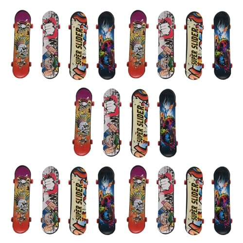 coserori Mini 20er Pack Griffbrett für Truck Skateboard Spielzeug Geschenk Kinder Kinder Geschenk 95mm von coserori