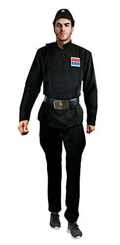 costumebase Imperial Officer Schwarz Uniform Gürtelkappe Rang Pad Kostüm Set Star Wars (2XL) von costumebase