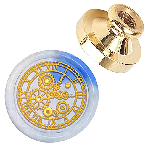 CRASPIRE Wax Seal Stamp Head Clock Abnehmbare Versiegelung Messing Stamp Head Für Kreative Geschenkumschläge Einladungskarten Dekoration von craspire