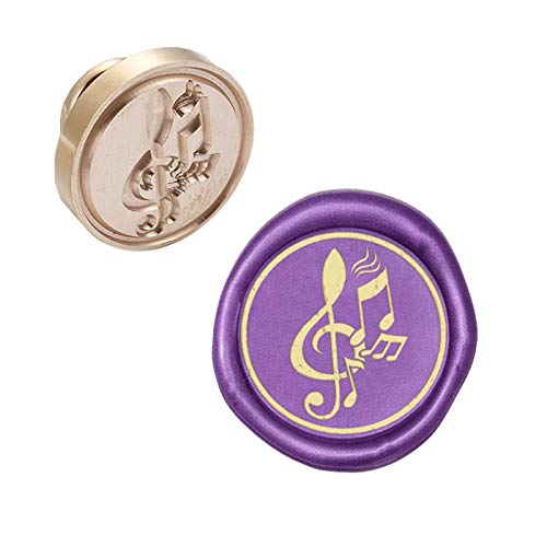 CRASPIRE Wax Seal Stamp Head Musiknote Abnehmbare Versiegelung Messing Stamp Head Für Kreative Geschenkumschläge Einladungskarten Dekoration von craspire