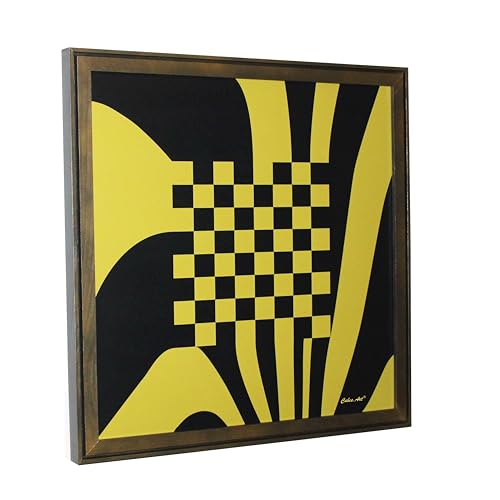 Schach WANDSPIEL Geschenke für Schachspieler WANDSCHACH Schach DEKO - Schachspiel, Schachbrett magnetisch Wand, olivgrün von cubes.art