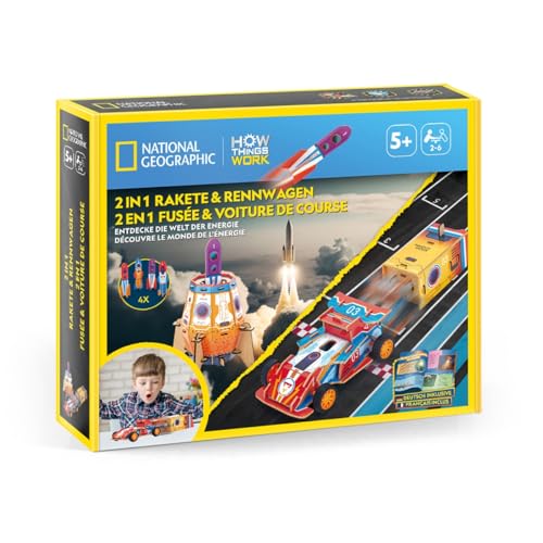 CubicFun 661099 Bausatz, 2in1 Rakete und Rennwagen, DIY Bastel-Set Physik, Experimentierset für Kinder ab 5 Jahren CubicFun 661099 Bausatz, 2in1 Rakete und Rennwagen, DIY Bastel-Set Physik, Experimentierset für Kinder ab 5 Jahren von CubicFun