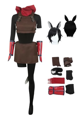 cultofmoon Izutsumi Cosplay Kostüm Anime Cosplay Outfits mit Perücke Katzenohren Schwanz Delicious Dungeon Cosplay Halloween Karneval von cultofmoon