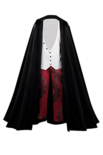 cultofmoon Shanks Cosplay Kostüm Anime Outfits Umhang Hemd Hose Set Luffy Kostüm Kimono Set Halloween Karneval Party von cultofmoon