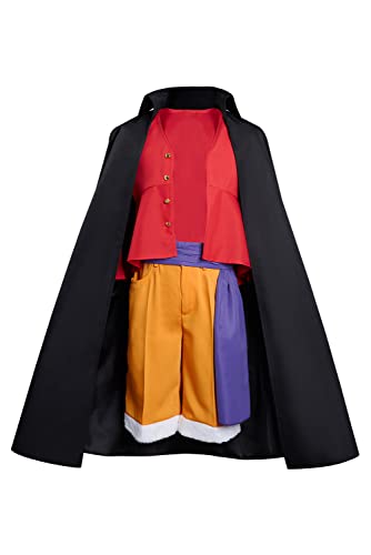 cultofmoon Shanks Cosplay Kostüm Anime Outfits Umhang Hemd Hose Set Luffy Kostüm Kimono Set Halloween Karneval Party von cultofmoon