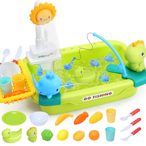 CUTE STONE Spielspüle für Kinder mit fließendem Wasser, elektrischer Wasserhahn, schwimmende Poolspielzeuge, Sommer-Wasser-Spielzeug für Jungen und Mädchen,CS181009 Play Sink Toy Set CUTE STONE Spielspüle für Kinder mit fließendem Wasser, elektrischer Wasserhahn, schwimmende Poolspielzeuge, Sommer-Wasser-Spielzeug für Jungen und Mädchen,CS181009 Play Sink Toy Set von cute stone