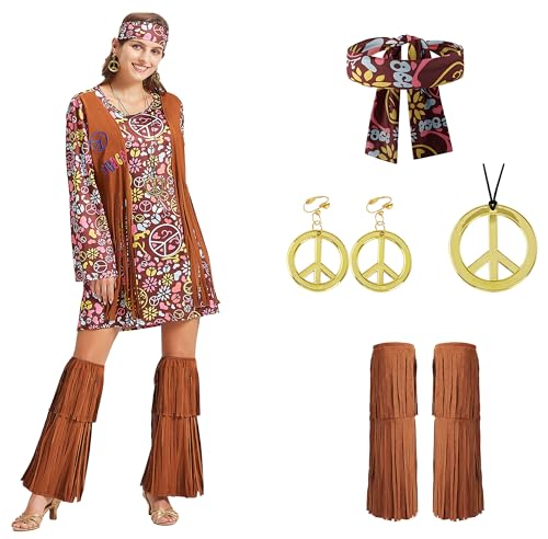 Hippie Kleidung Damen Hippie Kleid 60er Jahre 70er Jahre Outfit von cuteDIY