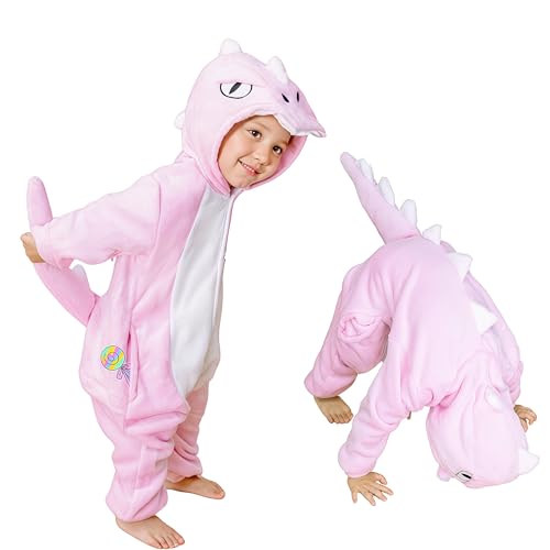 cuteDIY Dinosaurier Kostüm Kinder Dinokostüm Dino Tierkostüm Tier Overall Onesie von cuteDIY