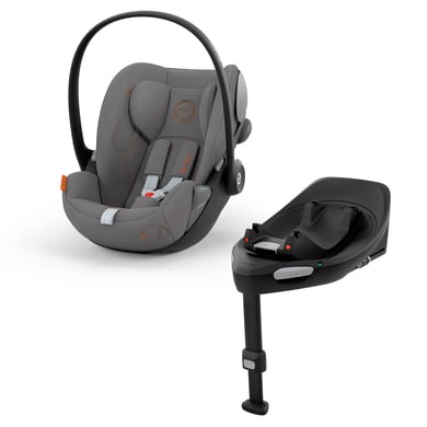 cybex GOLD Babyschale Cloud G i-Size Lava Grey mit Basisstation Base G von cybex GOLD