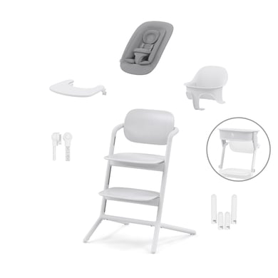 cybex GOLD Hochstuhl Lemo 4 in 1 Set All White inklusive Learning Tower von cybex GOLD