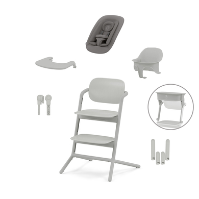 cybex GOLD Hochstuhl Lemo 4 in 1 Set Suede Grey inklusive Learning Tower von cybex GOLD