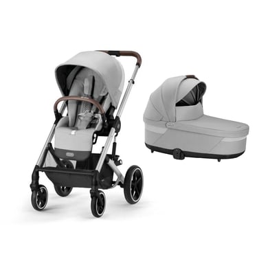 cybex GOLD Kinderwagen Balios S Lux Silver Lava Grey inklusive Kinderwagenaufsatz Cot S Lux Lava Grey von cybex GOLD