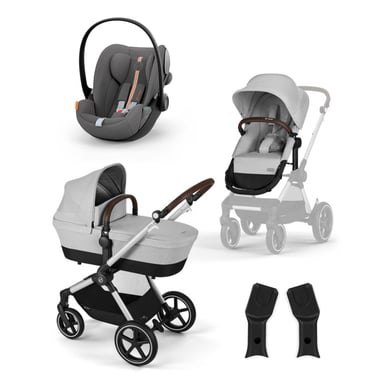 cybex GOLD Kinderwagen EOS Lux Lava Grey inkluisve Babyschale Cloud G i-Size Plus Lava Grey Plus und Adapter von cybex GOLD