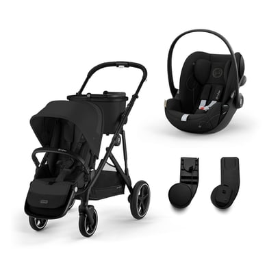 cybex GOLD Kinderwagen Gazelle S Black Moon Black inklusive Babyschale Cloud G i-Size Moon Black und Adapter von cybex GOLD