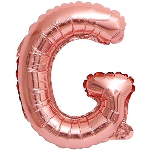 D2D | Party Balloon Buchstabe G in Rosé - Größe 40 cm - Folienballon - Buchstabenballon - Geburtstagsdeko von d2d-needs