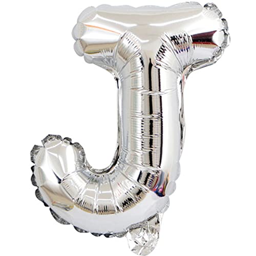 D2D | Party Balloon Buchstabe J in Silber - Größe 40 cm - Folienballon - Buchstabenballon - Geburtstagsdeko D2D | Party Balloon Buchstabe J in Silber - Größe 40 cm - Folienballon - Buchstabenballon - Geburtstagsdeko von d2d-needs