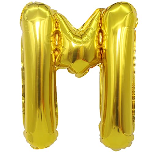 D2D | Party Balloon Buchstabe M in Gold - Größe 40 cm - Folienballon - Buchstabenballon - Geburtstagsdeko D2D | Party Balloon Buchstabe M in Gold - Größe 40 cm - Folienballon - Buchstabenballon - Geburtstagsdeko von d2d-needs