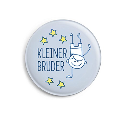 dabelino | Button Kleiner Bruder (Ø32mm) mit Karte | Geschenk von dabelino