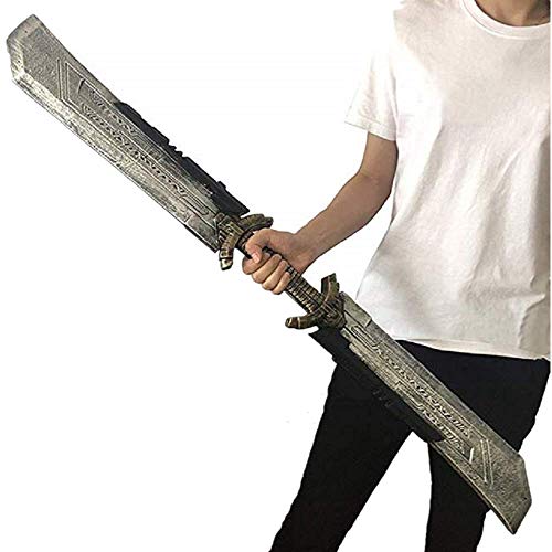 damdos Halloween Prop Thanos Sword Cosplay Props 42.5 inch Thanos Double Edged Sword PU Foam Birthday Gifts von damdos