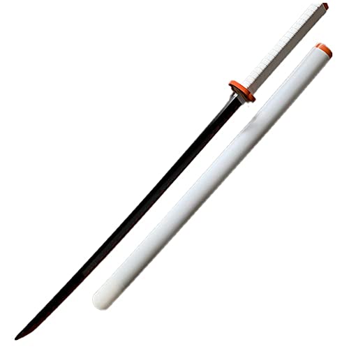 damdos Halloween Prop Weapon for Demon of Slayer Cosplay Sword, PU Foam 31.5inch Rengoku Kyoujurou Swords,Tomioka Giyuu Swords Xmas Birthday Gifts (Rengoku Kyoujurou) von damdos