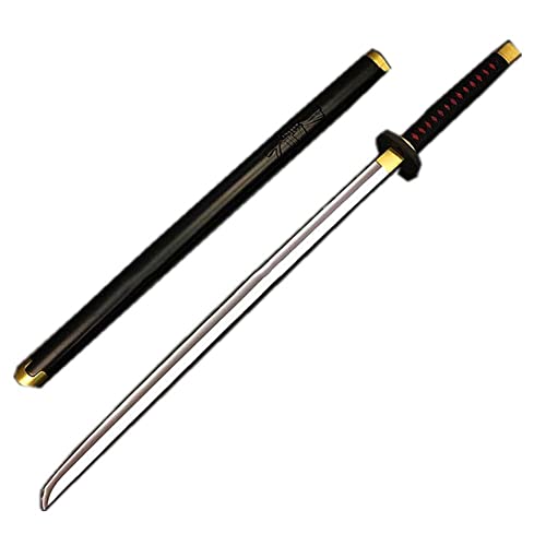 damdos Halloween Prop Cosplay Roronoa Zoro Sword,One Piece Zoro Sword Wa Michi Ichi Wado Ichimonji Sword,Weapon Katana Ninja Samurai Prop Birthdays Gifts (Black) von damdos