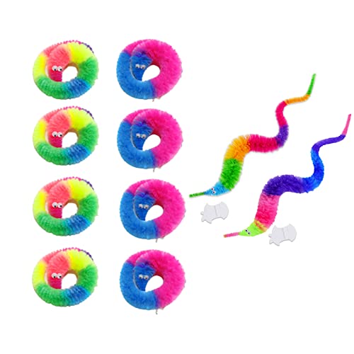 Magic Twisty Worm,dancepandas 8PCS Magischer Wurm Zauberwurm Wurm Spiel Wurm Spielzeug für Geburtstag Mitgebsel Geschenk Kinder Party Karneval Party von dancepandas