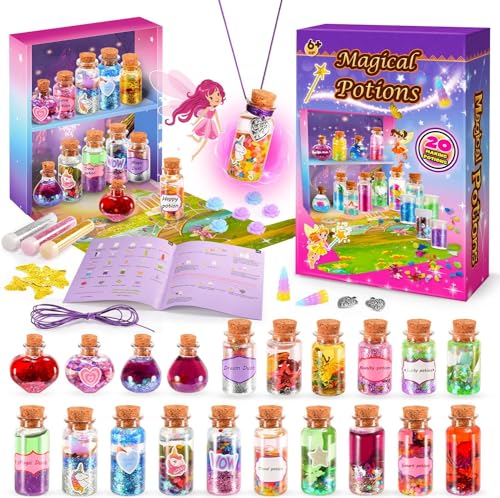 dashfor Creative Kreatives für Kinder, Zaubertrank Bastelset Kinder Alter 5-10 Jahre Mädchen Magic Mixies Geschenke für 7 8 9 10 11 Jahre Mädchen Experimente Weihnachts Geschenk für Kinder von dashfor