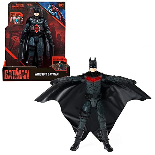 Batman "The Batman" 30cm Deluxe Batman-Actionfigur mit sich ausbreitendem Wingsuit, Licht- und Soundeffekten zum Batman-Kinofilm von DC Comics