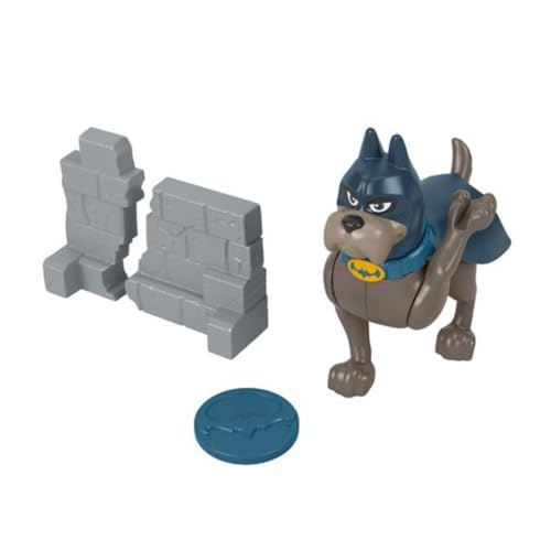 Fisher-Price DC Super Pets HGL11 - DC League of Super-Pets Action Pack Ace mit Wurfscheiben-Schleuder, Figurenset mit Hund und Zubehör, Spielzeug für Kinder ab 3 Jahren von Fisher-Price