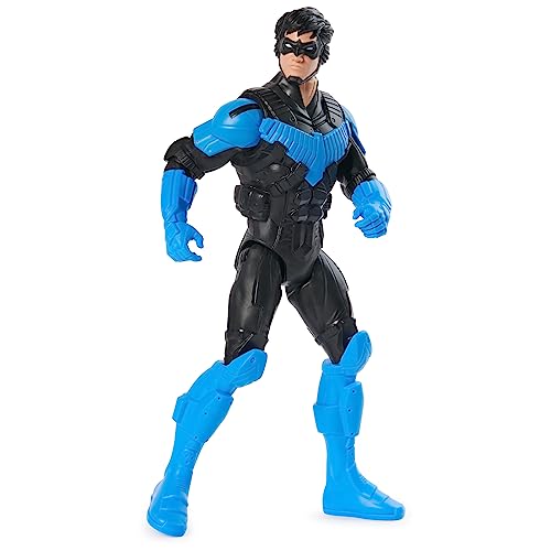 DC Comics, Actionfigur Nightwing Rüstung, Superheld Spielzeug im Maßstab, Figur Batman Welt, Höhe 30 cm, Superheld mit 11 Gelenkpunkten, Spiele für Kinder und Mädchen, 3+ Jahre von DC Comics