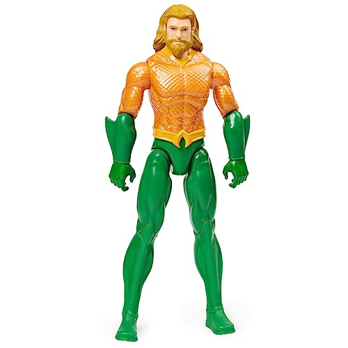 DC Comics Aquaman 30cm-Actionfigur im authenthischen Comic-Design mit 11 Bewegungspunkten. Ab 3 Jahren von DC Comics