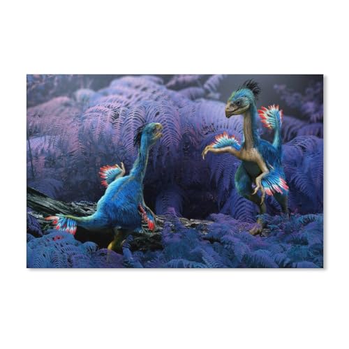 1000 Stück Puzzle，Alte Tiere, Dinosaurier，Erwachsene Kinder Kartons pielzeug Lernspiel（52x38cm）-A377 von dcobs