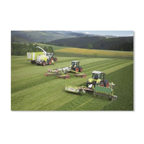 Puzzle 1000 Teile für Erwachsene，LKWs und Traktoren auf dem Feld，Puzzle Teenager Jungen Mädchen Puzzle Schwieriges, Herausforderndes Puzzle für Partyspiele（38x26cm）-147 von dcobs