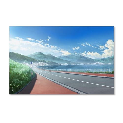 Puzzles 1000 Teile für Erwachsene，Stadtlandschafts-Anime auf dem Bürgersteig，Klassische Puzzle Teenager Jungen Mädchen Puzzle Lustige Familienpuzzles In Premium-Qualität Zum Geburtstag（38x26cm）-196 von dcobs