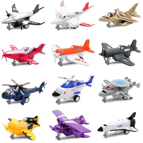 deAO 12 Stück Hubschrauber Kinder, Kleinflugzeug-Spielzeug in 12 Farben und Ausführungen, Hubschrauber Stealth Bomber Kampfflugzeuge Flugzeuge Spielzeugset für Kinder 3 4 5 Jahre deAO 12 Stück Hubschrauber Kinder, Kleinflugzeug-Spielzeug in 12 Farben und Ausführungen, Hubschrauber Stealth Bomber Kampfflugzeuge Flugzeuge Spielzeugset für Kinder 3 4 5 Jahre von deAO