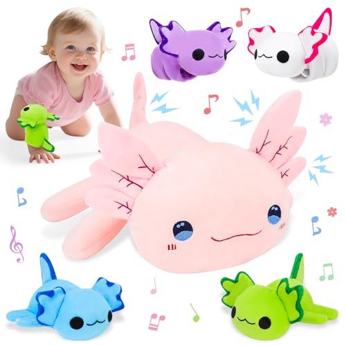 deAO 5 Stück Plüschtier Axolotl Stofftier, Kawaii Salamander Plüsch, Mama & 4 Babys Plüschkissen Spielzeug, Sensorisches Plüschtier, Wurfkissen Schmusetier Geschenk für Kinder Mädchen Jungen deAO 5 Stück Plüschtier Axolotl Stofftier, Kawaii Salamander Plüsch, Mama & 4 Babys Plüschkissen Spielzeug, Sensorisches Plüschtier, Wurfkissen Schmusetier Geschenk für Kinder Mädchen Jungen von deAO