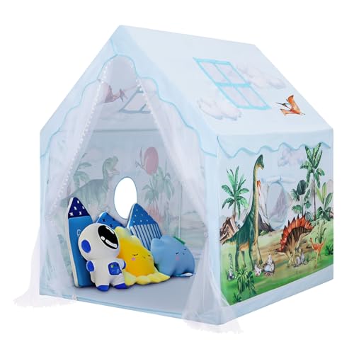 decalsweet Kinderzelt Indoor Spielhaus für Jungen Mädchen, Kinderspielhaus Große mit Fenstern & Tragetasche, Spielzelt Kinder Indoor und Outdoor für Kinderzimmer Spielzimmer Garten, Dinosaurier decalsweet Kinderzelt Indoor Spielhaus für Jungen Mädchen, Kinderspielhaus Große mit Fenstern & Tragetasche, Spielzelt Kinder Indoor und Outdoor für Kinderzimmer Spielzimmer Garten, Dinosaurier von decalsweet