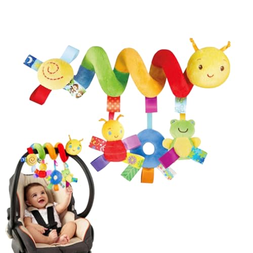 deegbbyi Baby Kinderwagen Spielzeug, Raupen Spiral Spielzeug, Hängendes Spiral Plüsch Toy, zum Aufhängen an Kinderwagen, Babyschale oder Kinderbett, für Neugeborene Geschenk deegbbyi Baby Kinderwagen Spielzeug, Raupen Spiral Spielzeug, Hängendes Spiral Plüsch Toy, zum Aufhängen an Kinderwagen, Babyschale oder Kinderbett, für Neugeborene Geschenk von deegbbyi