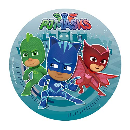 Dekora - 160132 PJ Masks Tortenaufleger aus Esspapier|aus Reispapier| - 20 cm von dekora