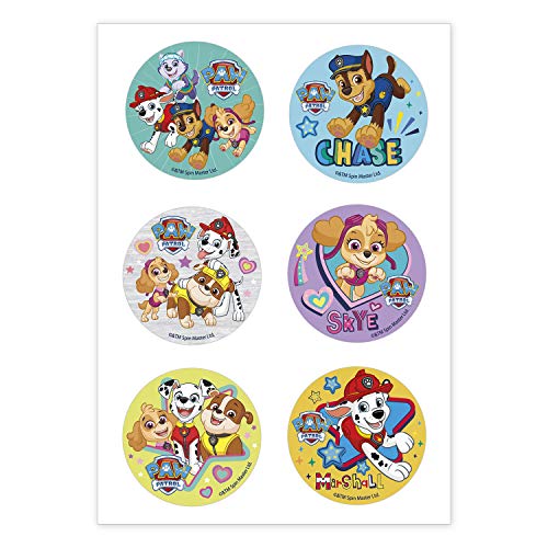 Dekora 236032 für Paw Patrol Fans essbare Kuchen Cupcake Dekorationen 6 Stück von dekora