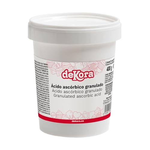 Dekora 410019 Lebensmittel Zusatzstoff Ascorbinsäure Pulver-400 g von dekora